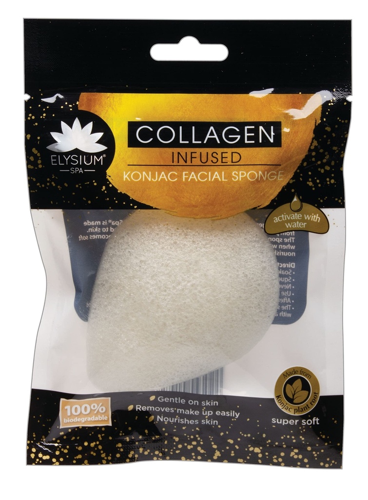 Éponge Konjac au Collagen